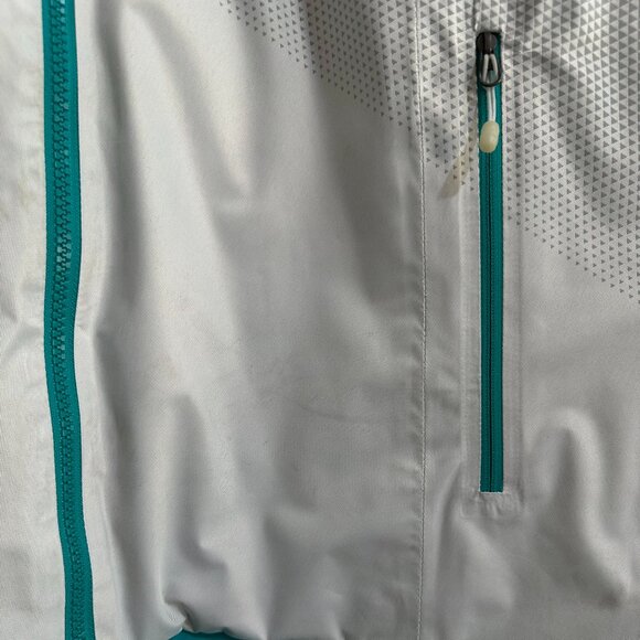 The North Face Women's Insulated Jacket XL HyVent Primaloft Teal Grey - Picture 14 of 14